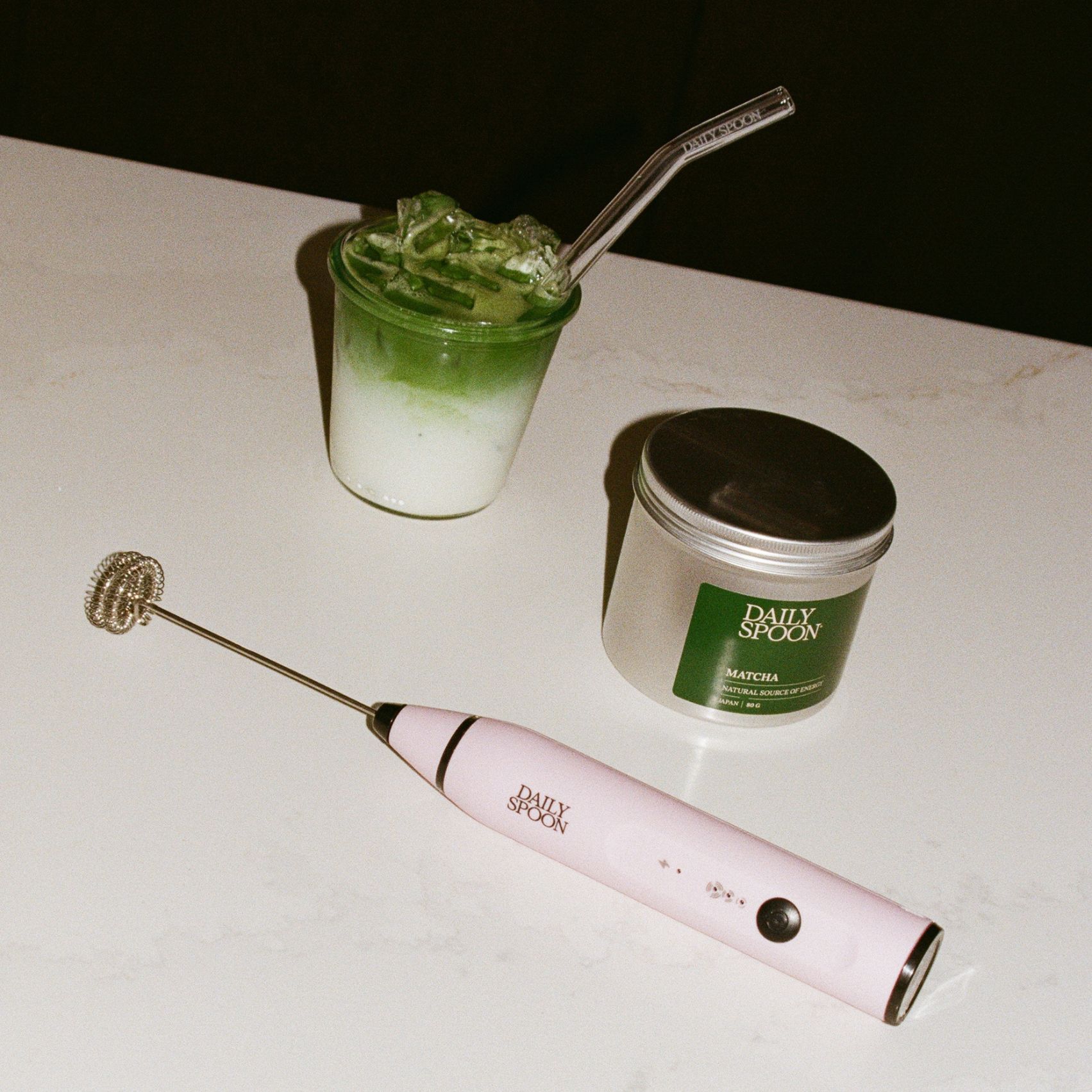 Klasikinė matcha su supermaisto plakikliu