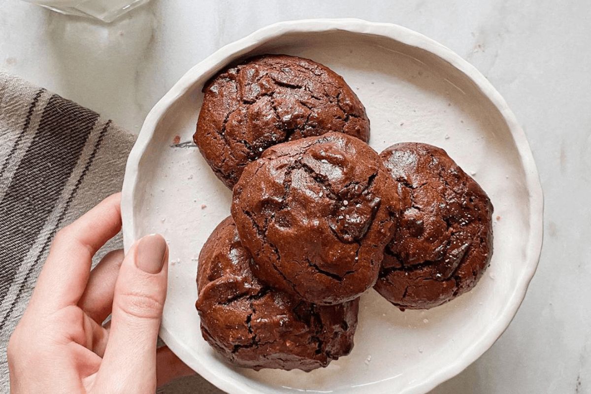 Šokoladiniai tahini sausainiai