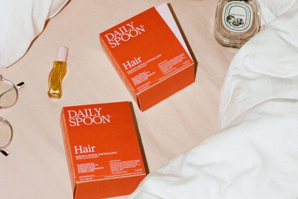 Vitaminai plaukams su keratinu ir biotinu