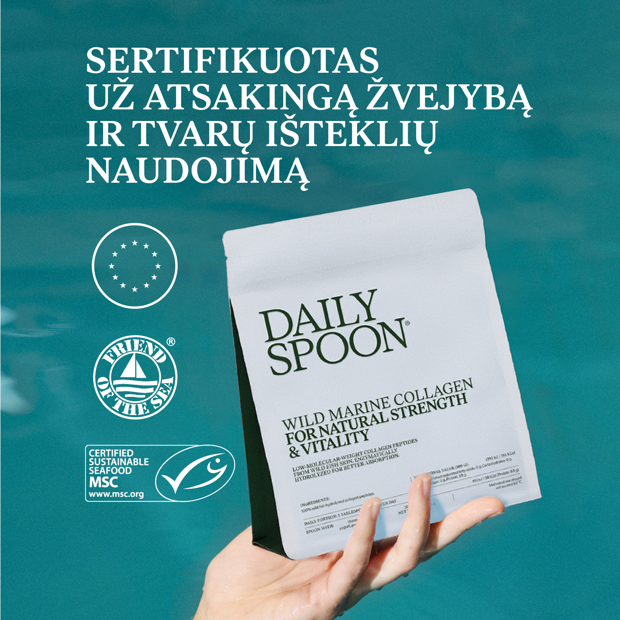 Laukinis jūrinis kolagenas - Image 3